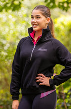 Load image into Gallery viewer, Bare - Quarter Zip Teddy Pull Over - BLACK
