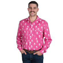 Load image into Gallery viewer, Just Country -  UNISEX -  Austin Full Buitton Long Sleeve Print Workshirt - Rose Brew - VARIOUS SIZES
