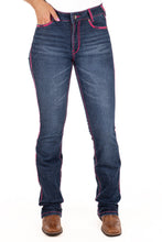 Load image into Gallery viewer, Hitchley &amp; Harrow - Unamed Jeans -Ultra Rise - Hot Pink Stitch - 24/35
