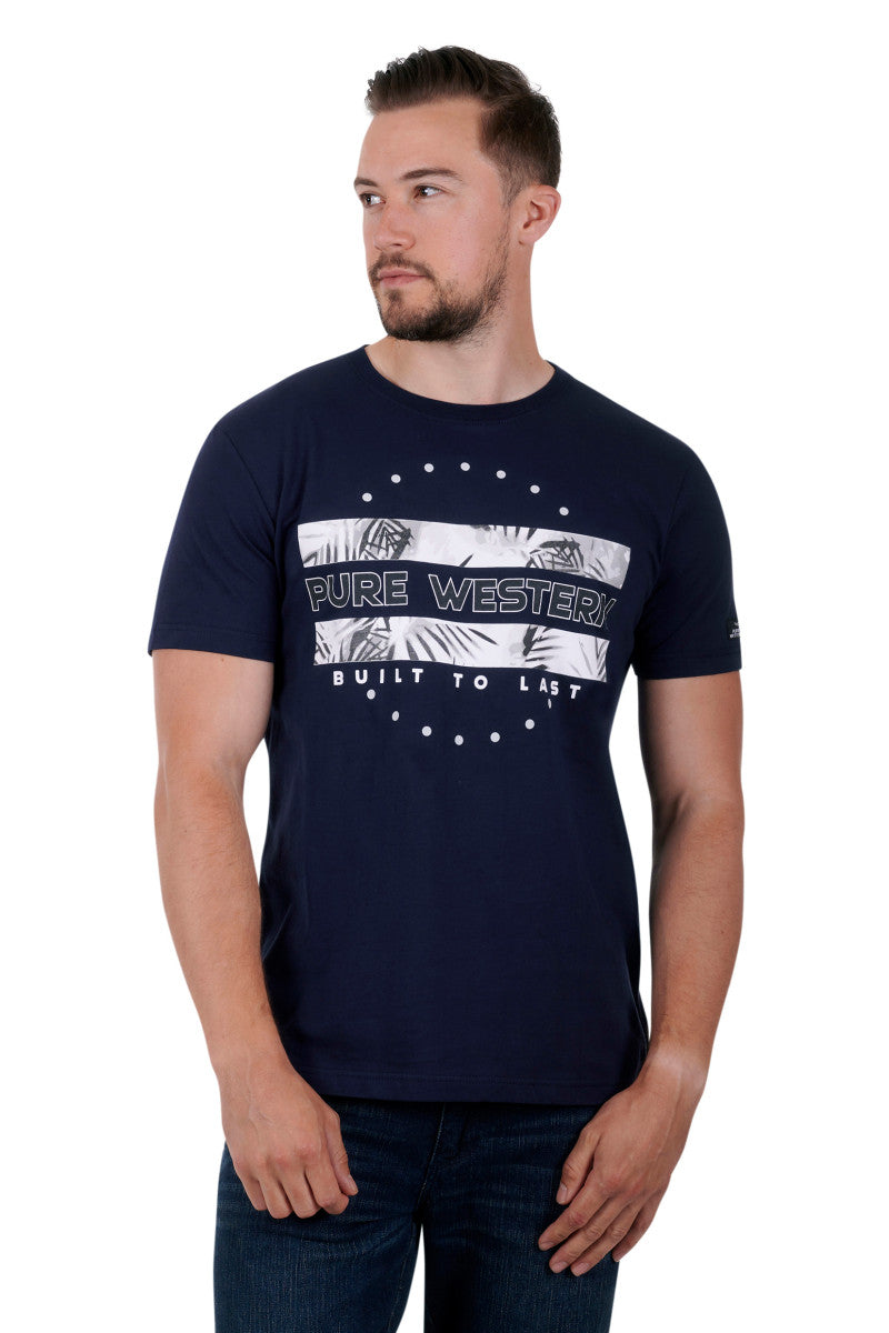 Parade - Mens Short Sleeve Tee - Pure Western - Navy - XXXL