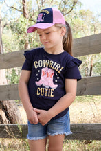 Load image into Gallery viewer, Thomas Cook -Girls Audrey Short Sleeve Tee - Navy - SIZE 12 - 30 % OFF - WAS 34.95 NOW $ 24.46 - NO EXCHANGES OR REFUNDS ON SALE ITEMS
