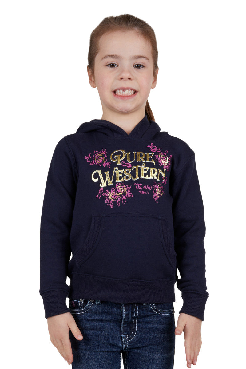 Brandy Hoodie - GIRLS - Pure Western - NAVY