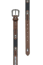 Load image into Gallery viewer, Pure Western - KIDS - Clayton Belt - Tan/Black - ASSORETED SIZES
