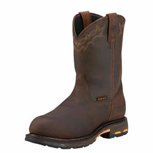 Load image into Gallery viewer, Workhog - Ariat Mens Pull on Composite Toe - OILY DISTRESSED BROWN - 9
