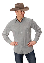 Load image into Gallery viewer, Mens Amarillo Collection - Long Sleeve Shirt- Roper- Print Grey - Large
