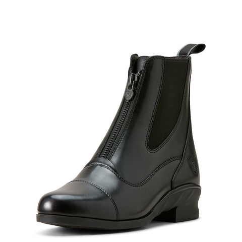 Ariat Womans Heritage Zip Boots - BLACK