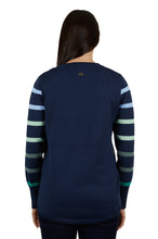 Load image into Gallery viewer, Indigo Womens Jumper- Thomas Cook - NAVY/GREEN
