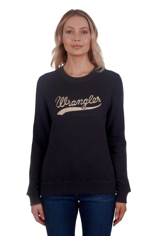 Womans Stella Crew - Wrangler - Black - 14