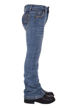 Load image into Gallery viewer, Pure Western - Girls Sunny Boot Cut Jean - Faded Blue - 8
