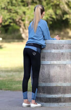 Load image into Gallery viewer, Bare Equestrian Performance Tights - Youth - Basalt
