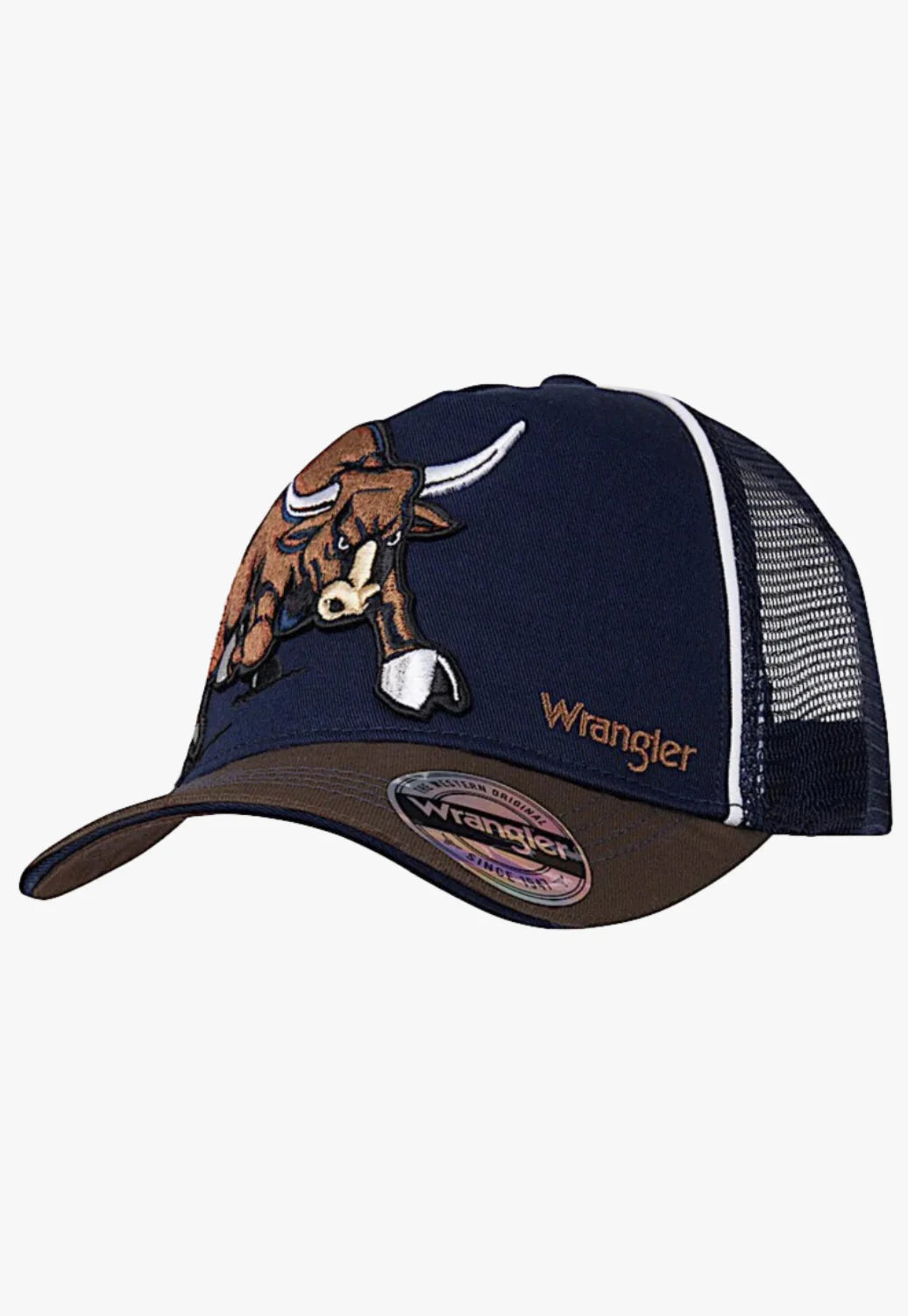 Wrangler - KIDS Brendon Trucker Cap - Navy/Tan