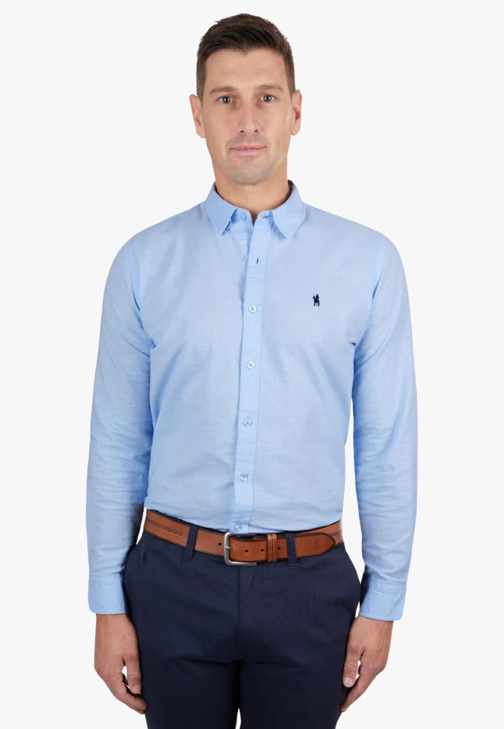 Thomas Cook - Mens Linen Taylored long Sleeve Shirt - LIGHT BLUE