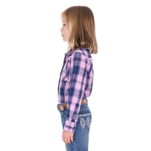 Load image into Gallery viewer, Pure Western - GIRLS -  Arleen Long Sleeve Shirt - Pink / Navy - ASSORTED SIZES
