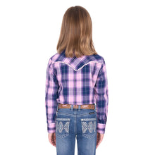 Load image into Gallery viewer, Pure Western - GIRLS -  Arleen Long Sleeve Shirt - Pink / Navy - ASSORTED SIZES
