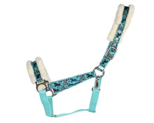 Load image into Gallery viewer, Halter - Fleece Ponies -  Rancher - Aqua - PONY

