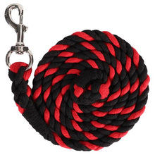 Load image into Gallery viewer, Lead Rope - Black/Red - 7 foot

