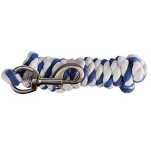 Load image into Gallery viewer, Lead Rope - Blue/White - 7 foot
