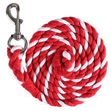 Load image into Gallery viewer, Lead Rope - Red &amp; White - 7 foot
