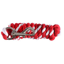 Load image into Gallery viewer, Lead Rope - Red &amp; White - 7 foot
