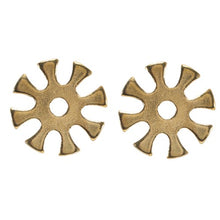 Load image into Gallery viewer, Brass Spur Rowels - 2.8 cm - 8 Point Rounded Flower 1.1/16"
