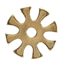Load image into Gallery viewer, Brass Spur Rowels - 2.8 cm - 8 Point Rounded Flower 1.1/16"
