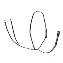 Load image into Gallery viewer, Leather Black Running Martingale - GG - BROWN &amp; BLACK - PONY

