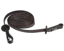 Load image into Gallery viewer, Jeremy &amp; Lord Nappa Grip Reins - BLACK &amp; BROWN- VARIOUS SIZES
