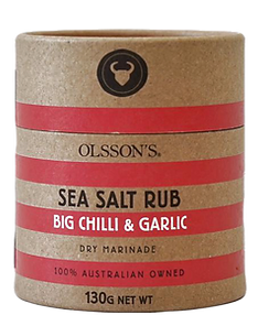 Olsson's Sea Salt Rub Big Chilli & Garlic 130g