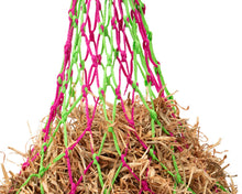 Load image into Gallery viewer, Haynet - Slow Feed Poly Haynet  - Pink/Lime-  Large  / 45 inch
