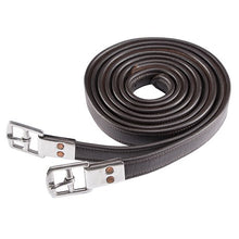 Load image into Gallery viewer, Stirrup Leathers - Calfskin - Jeremy &amp; Lord - Brown - 120 CM
