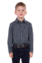 Load image into Gallery viewer, Thomas Cook - Boys Cade placket Long Sleeve Shirt - NAVY/GREY
