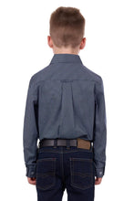 Load image into Gallery viewer, Thomas Cook - Boys Cade placket Long Sleeve Shirt - NAVY/GREY
