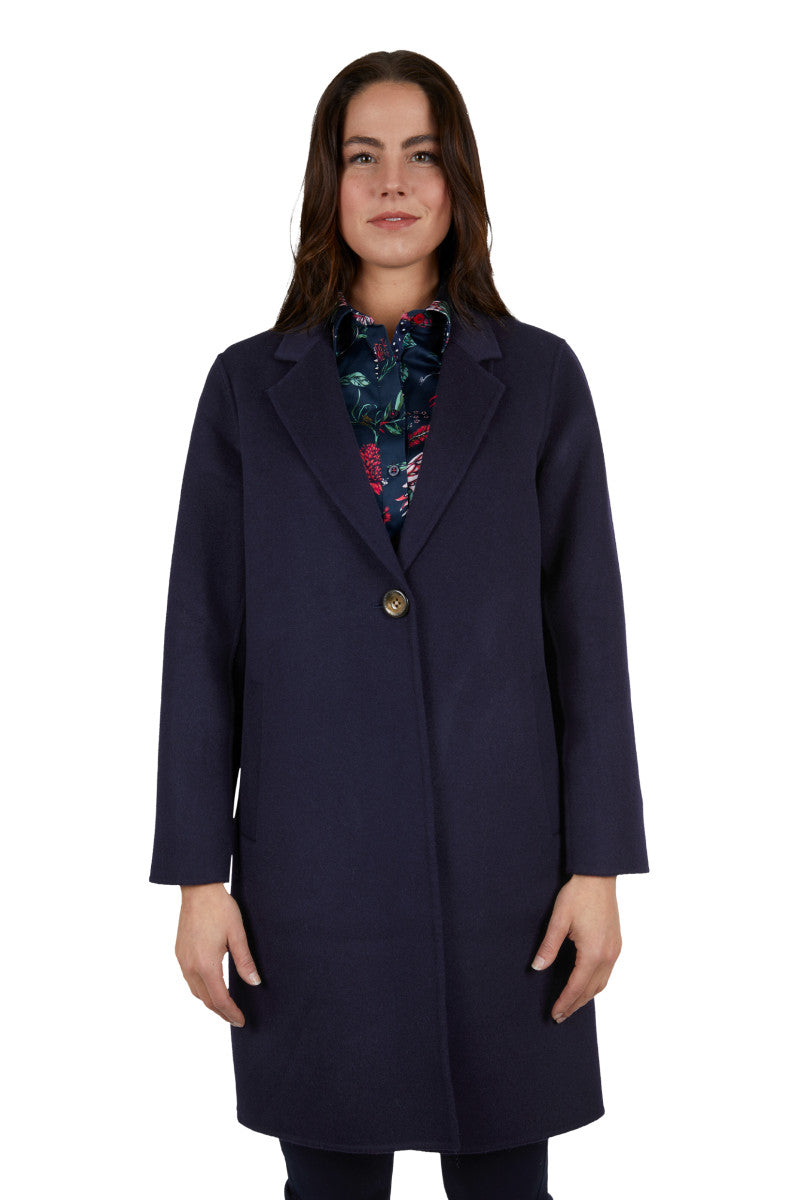 Leicester Womens Coat- Thomas Cook - NAVY