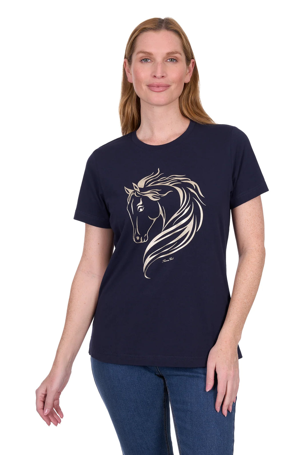 Thomas Cook - Womens Becky Short Sleeve Top - NAVY - ASSORTED SIZES