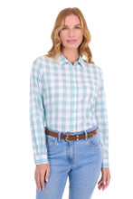 Load image into Gallery viewer, Thomas Cook - Womens Eliza Long Sleeve Shirt - Pastel/Turquiose/White -  10
