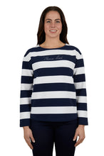 Load image into Gallery viewer, Paula Womens Long Sleeve Tee - Thomas Cook - Navy/White- 14
