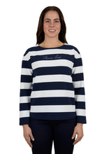 Load image into Gallery viewer, Paula Womens Long Sleeve Tee - Thomas Cook - NAVY/WHITE
