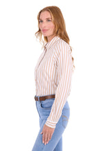 Load image into Gallery viewer, Thomas Cook - Womens Ellie Long Sleeve Shirt - Tan / White - ASSORTED SIZES
