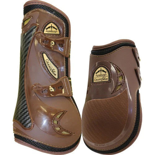 Tendon Boot- Carbon Gel Grand Slam- Brown - Front/ Large