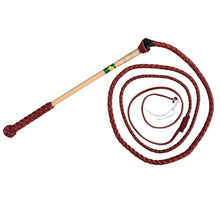 Load image into Gallery viewer, Stock Whip - Redhide - 5 foot / 4 Plait
