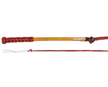 Load image into Gallery viewer, Stockwhip Redhide - 4 plait- 4 Foot
