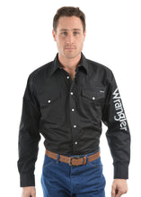 Load image into Gallery viewer, Wrangler Men's Logo Rodeo L/S Shirt - Black - ASSORTED SIZES
