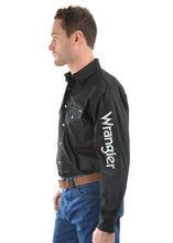 Load image into Gallery viewer, Wrangler Men's Logo Rodeo L/S Shirt - Black - ASSORTED SIZES

