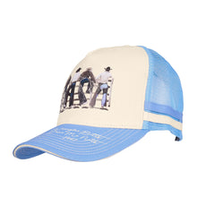 Load image into Gallery viewer, CAP - Wrangler - Josie HP Trucker Cap - Cream / Light Blue - One Size

