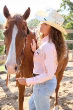Load image into Gallery viewer, Wrangler - Womens Hazel Logo LONG SLEEVE Shirt - Blush - ASSORTED SIZES
