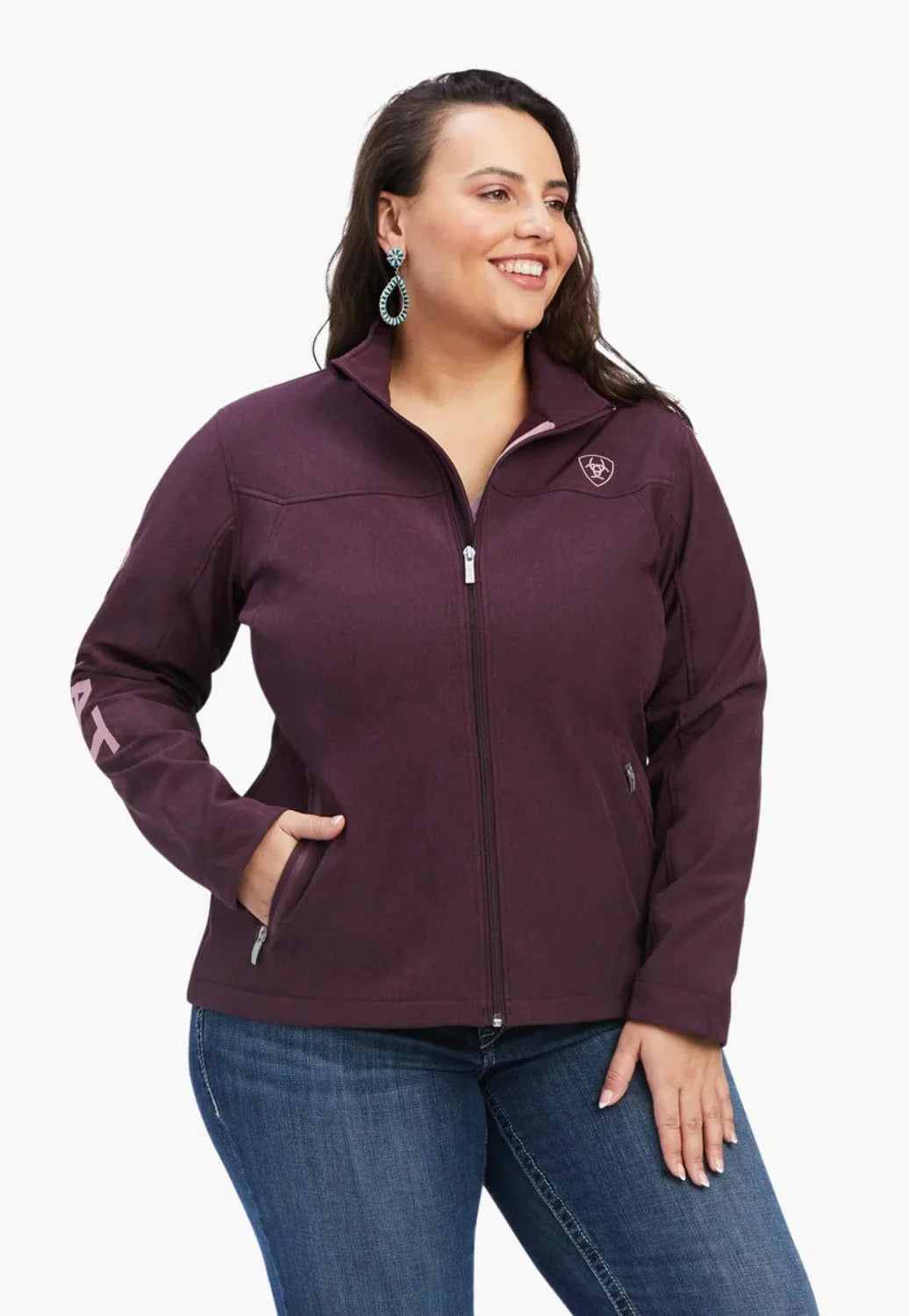 Ariat - Womans New Tean Softshell Jacket - Mulberry - Small