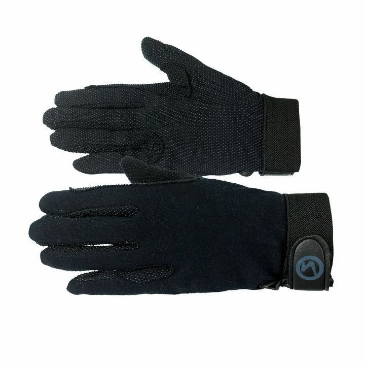 Horze Basic Polygrip Riding Gloves - BLACK