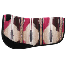Load image into Gallery viewer, Barrel Race Contoured Pad - Pink / Chocolate - 28 inch x 28 inch

