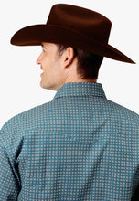 Load image into Gallery viewer, Roper - Mens Amirillo Long Sleeve Shirt - Blue - Small
