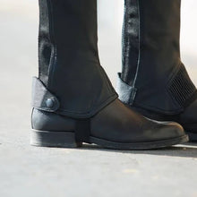 Load image into Gallery viewer, Horze - Leather Half Chaps - BLACK -  X LARGE
